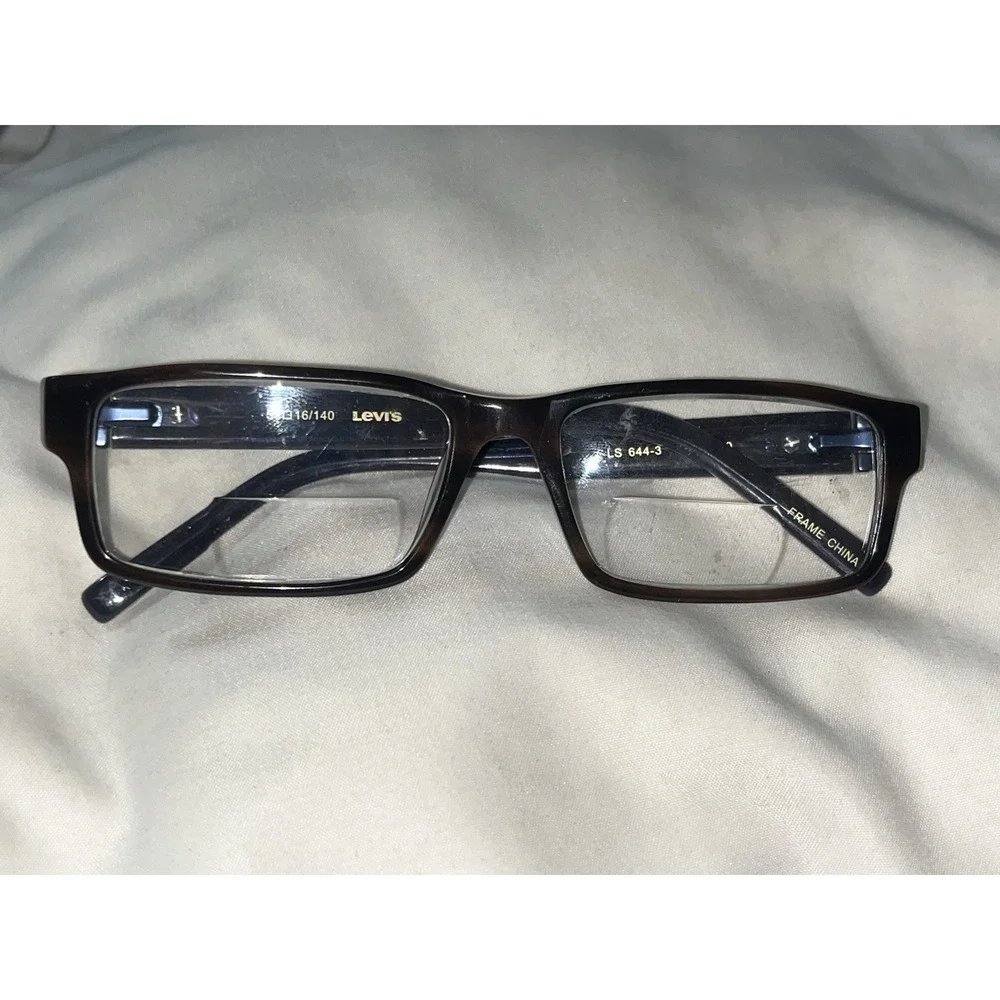 LEVIS LS644-3 53/16/140 Brown Blue FLEX HINGE EYEGLASSES FRAME